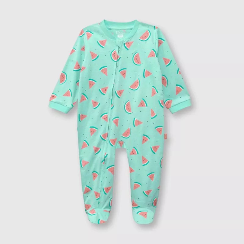Pijama de bebé niña entero aqua (0 a 24 meses)